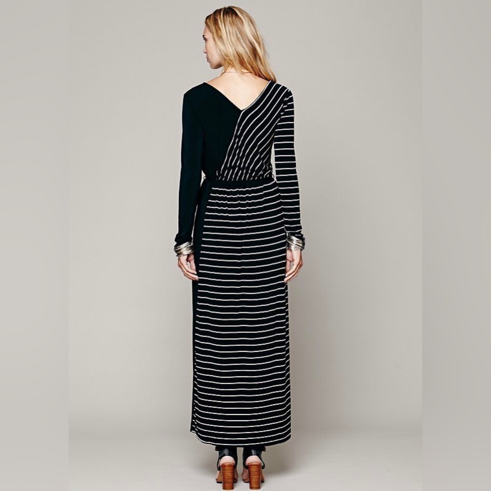 Free People New Romantics Striped Long Sleeve Maxi Dress - Picture 2 of 14